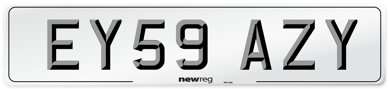 EY59 AZY Number Plate from New Reg